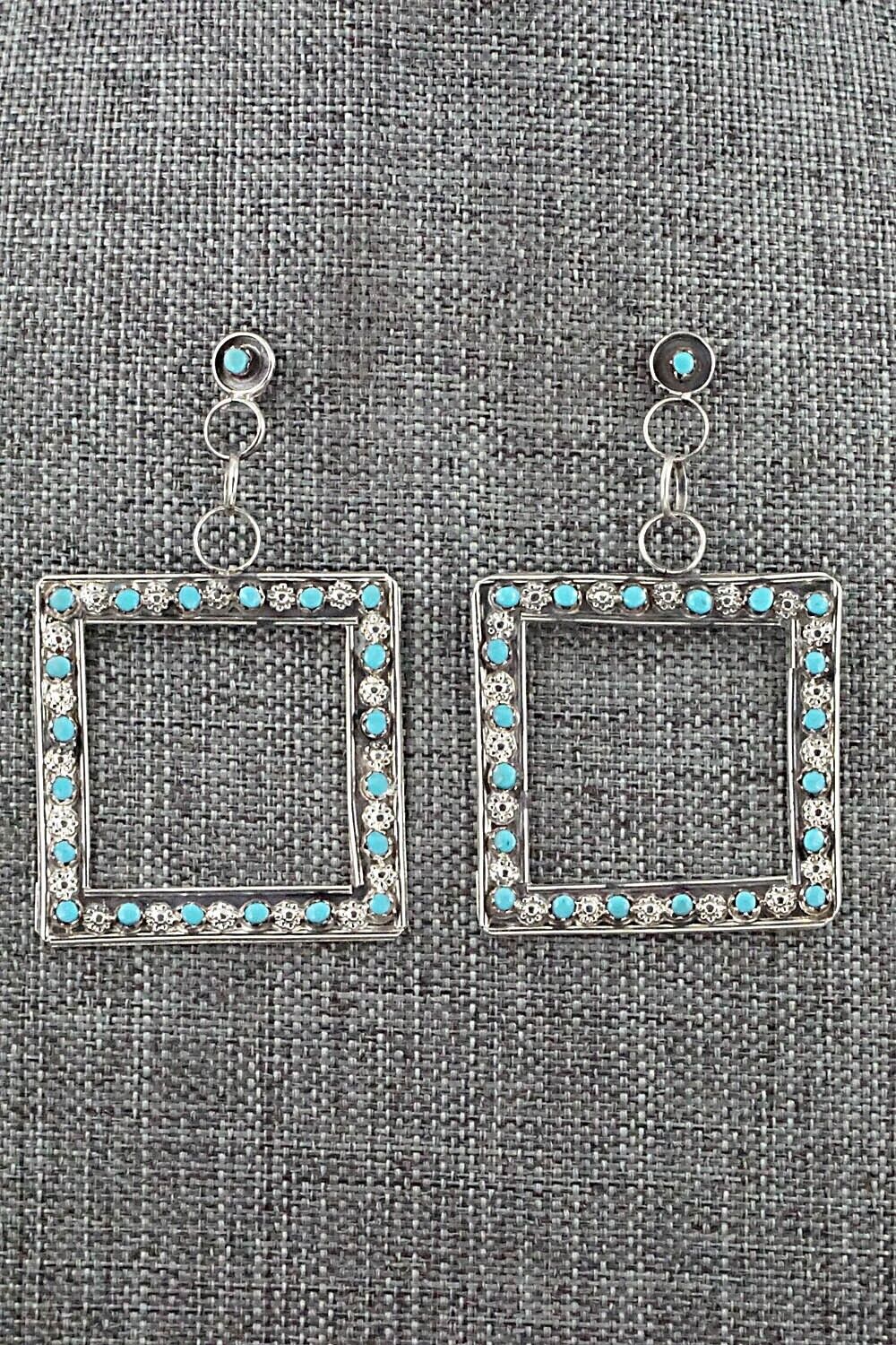 Turquoise & Sterling Silver Earrings - Marlon Quam