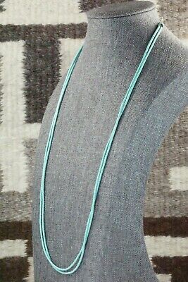 Turquoise & Sterling Silver Necklace - Frank Ortiz