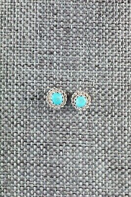 Turquoise & Sterling Silver Earrings - Sylvia Chee