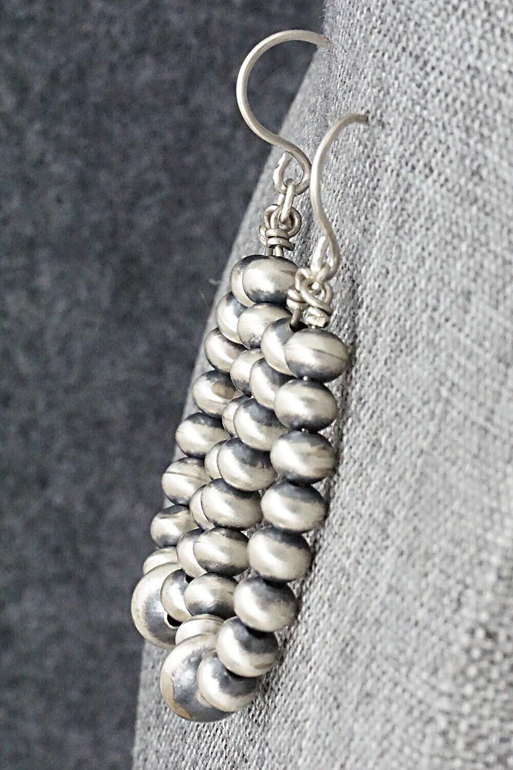 Sterling Silver Navajo Pearl Earrings - Jan Mariano