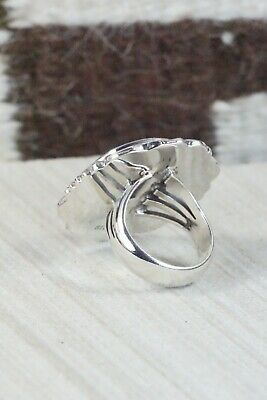 Turquoise and Sterling Silver Ring - Bucky Belin - Size 8.25