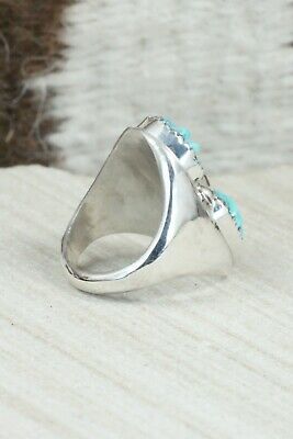 Turquoise & Sterling Silver Ring - Lyolita Tsattie - Size 6