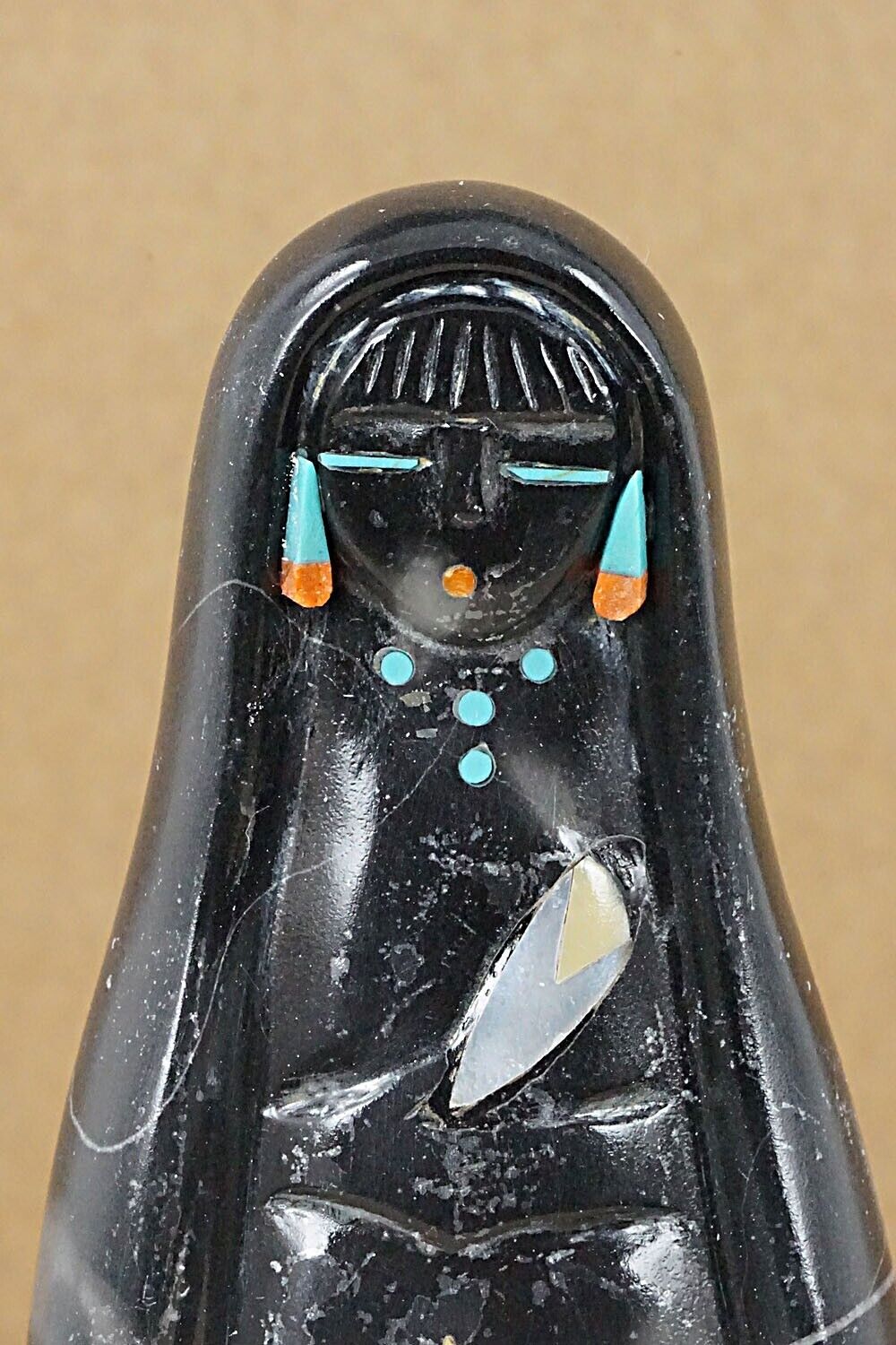 Corn Maiden Zuni Fetish Carving - Andres Lementino