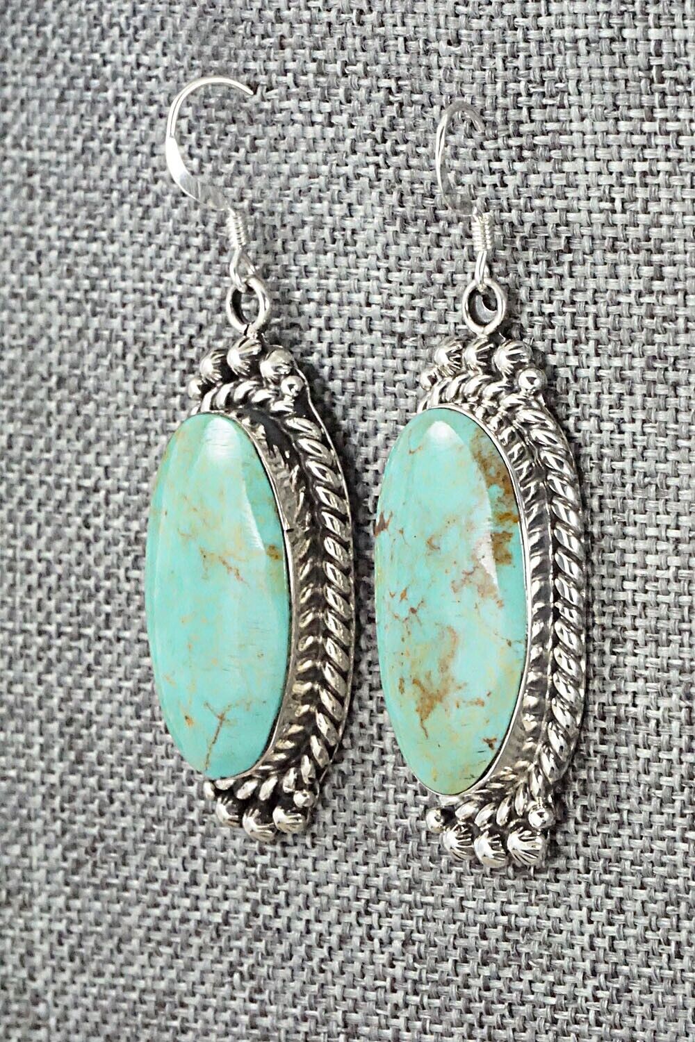 Turquoise & Sterling Silver Earrings - Gregg Yazzie