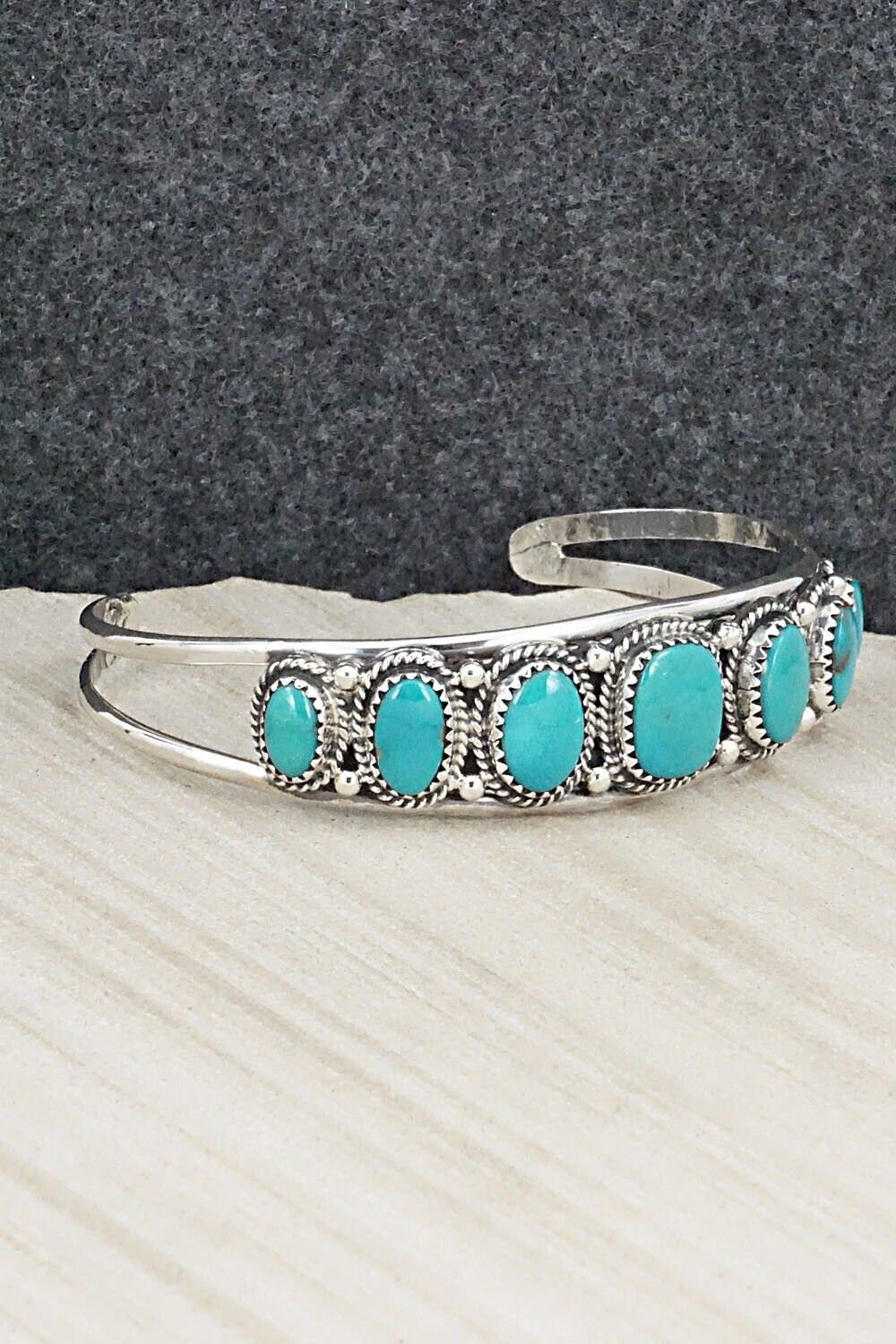 Turquoise & Sterling Silver Bracelet - Roberta Begay