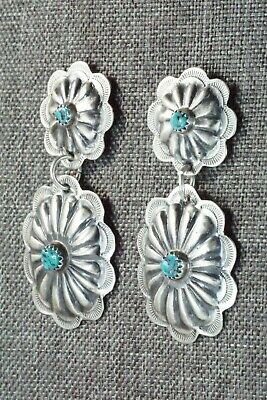 Turquoise & Sterling Silver Earrings - Joan Begay