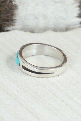 Turquoise & Sterling Silver Ring - Wilbert Muskett - Size 10 - High Lonesome Trading