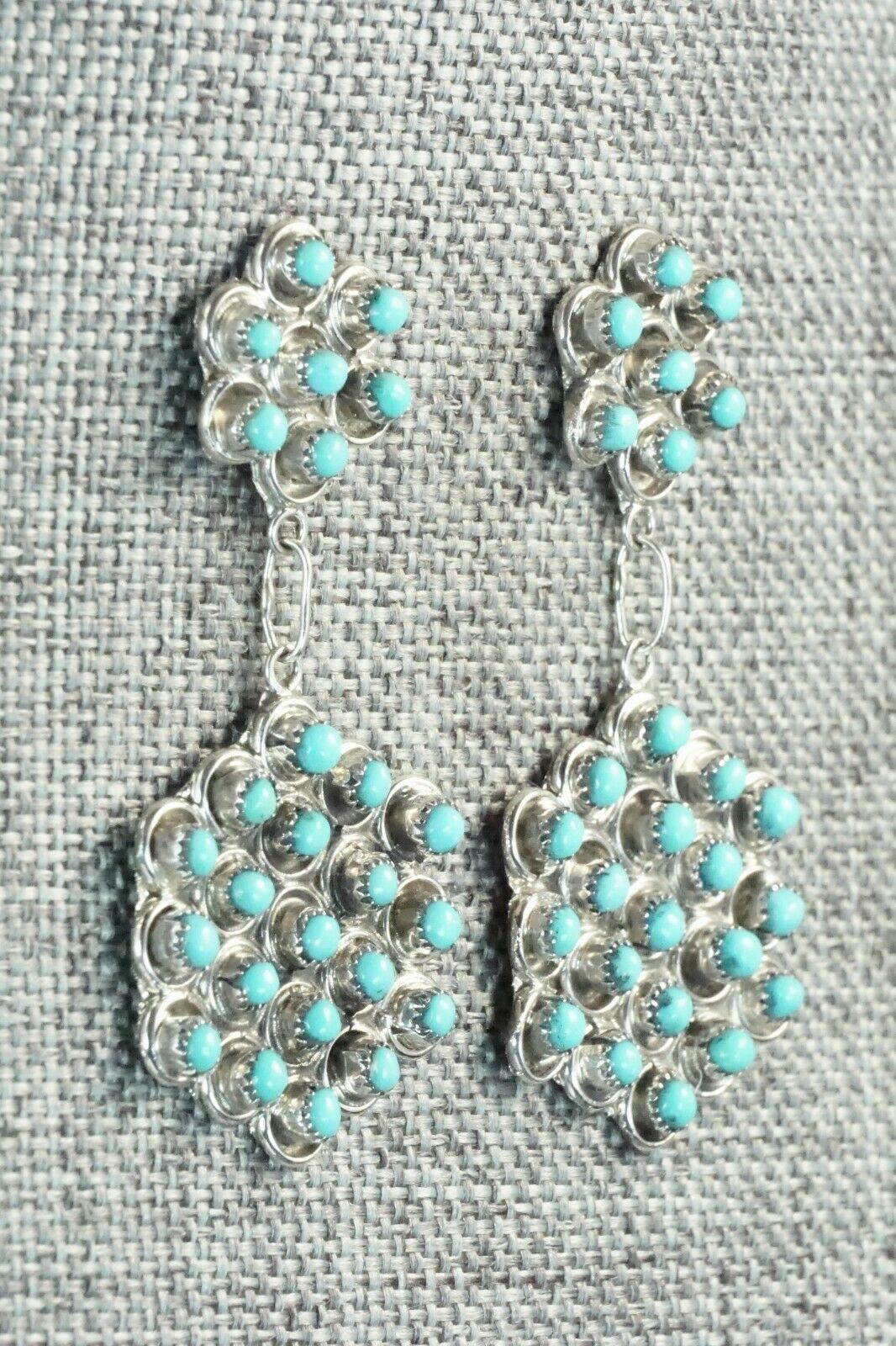 Turquoise & Sterling Silver Earrings - Waylon Johnson