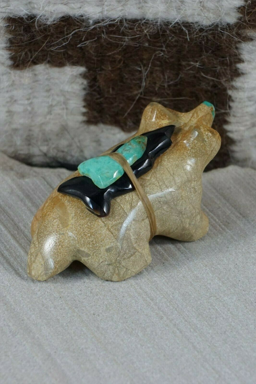 Badger Zuni Fetish Carving - Enrike Leekya - High Lonesome Trading