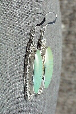 Turquoise & Sterling Silver Earrings - Greg Yazzie