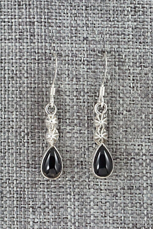 Onyx & Sterling Silver Earrings - Verley Betone