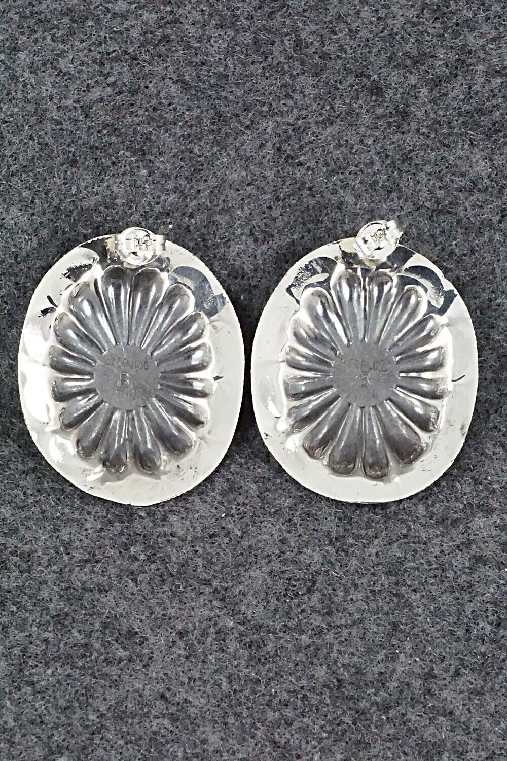 Turquoise & Sterling Silver Earrings - Joan Begay