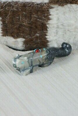 Mountain Lion Zuni Fetish Carving - Danette Laate - High Lonesome Trading
