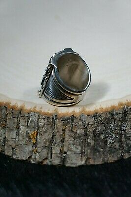Navajo Sterling Silver Ring - Derrick Gordon - Size 8.5 - High Lonesome Trading