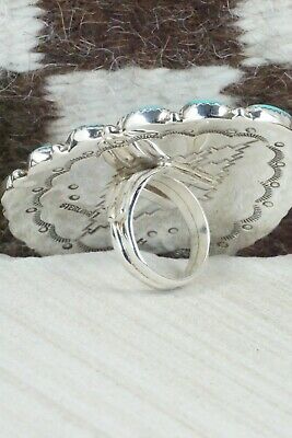 Turquoise & Sterling Silver Ring - Marlene Haley - Size 6