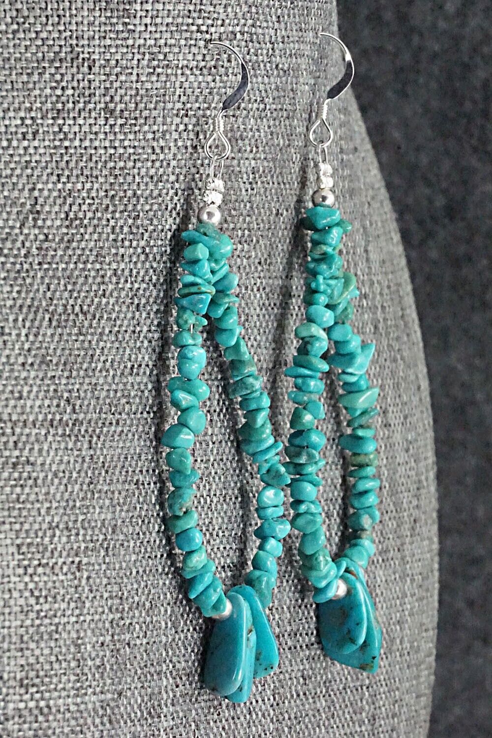Turquoise & Sterling Silver Earrings - Tammy Nolcot