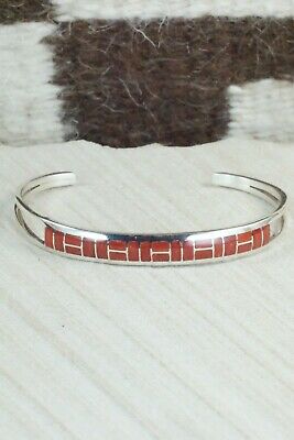Coral & Sterling Silver Bracelet - Glendis Tsadiasi