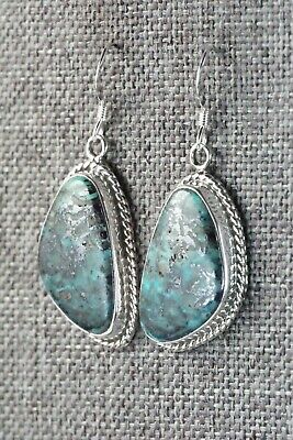 Turquoise & Sterling Silver Earrings - Lee Shorty