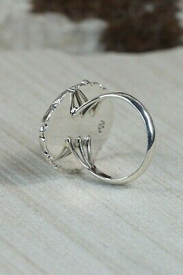 Navajo Spiny Oyster & Sterling Silver Ring - Daniel Benally - Size 10