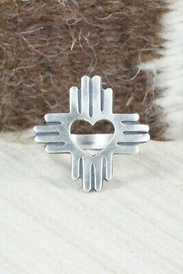 Sterling Silver Zia Ring - Raymond Coriz - Size 7.75