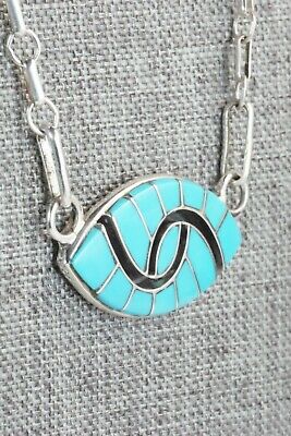 Turquoise & Sterling Silver Necklace - Amy Wesley