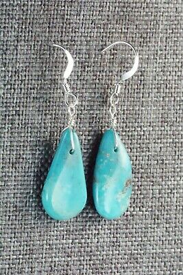 Turquoise & Sterling Silver Earrings - Navajo