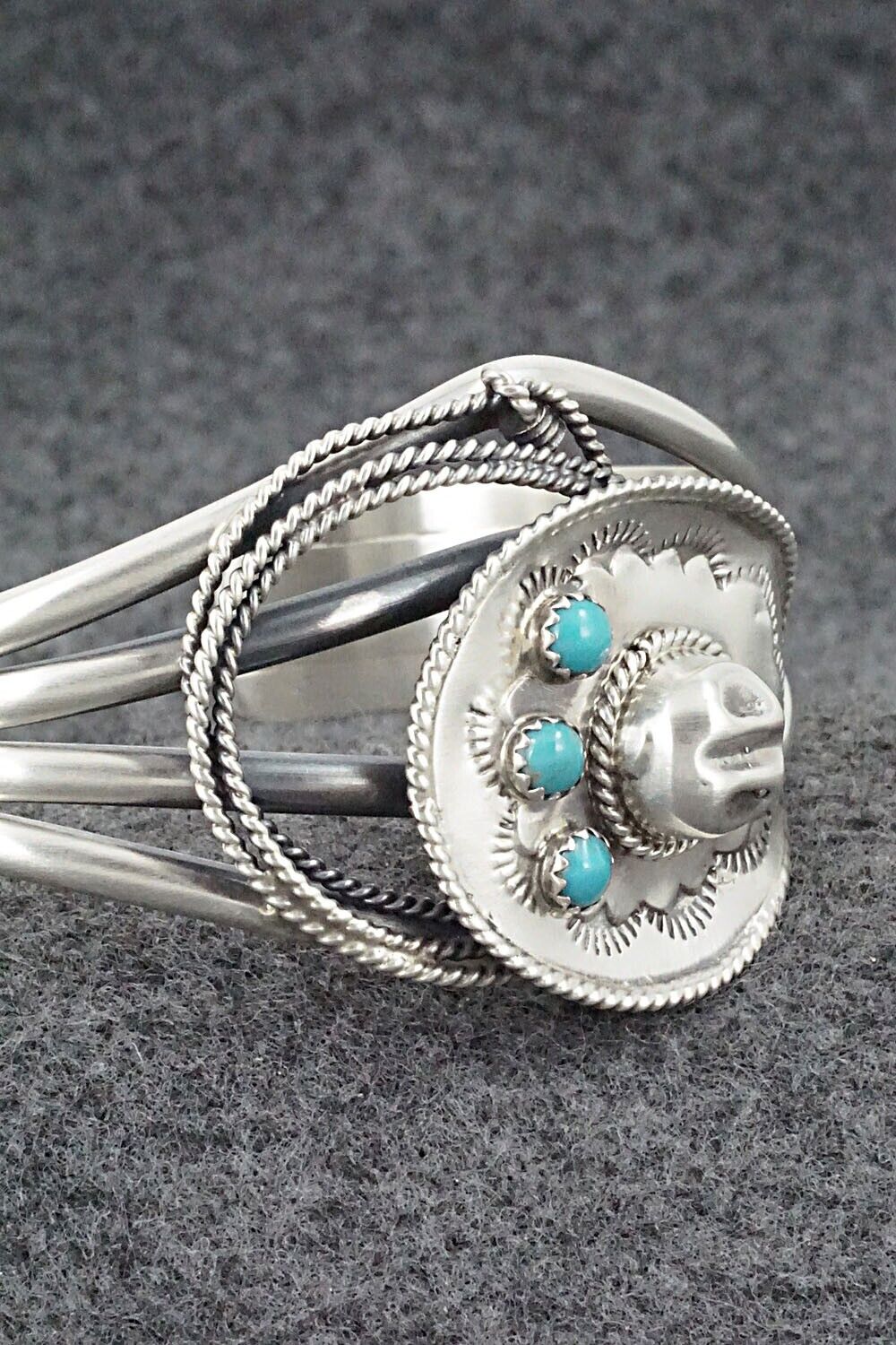 Turquoise & Sterling Silver Bracelet - Bobby Platero