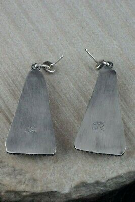 Navajo Spiny Oyster & Sterling Silver Earrings - Annie Spencer - High Lonesome Trading