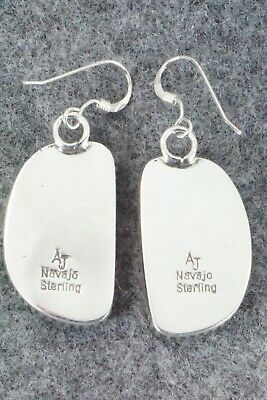Turquoise & Sterling Silver Earrings - Alvin Joe