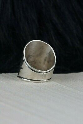 Navajo Sterling Silver Ring - Derrick Gordon - Size 8.75 - High Lonesome Trading