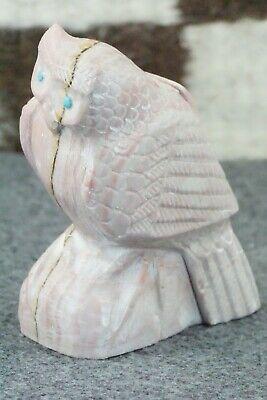 Owl Zuni Fetish Carving - Derrick Kaamasee - High Lonesome Trading