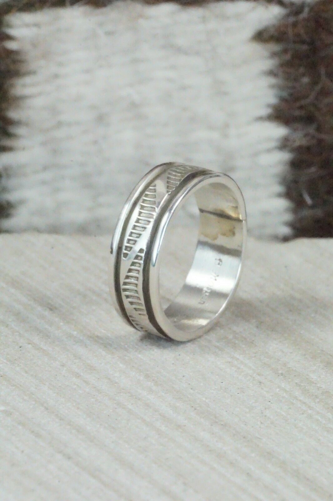 Sterling Silver Ring - Bruce Morgan - Size 8.5