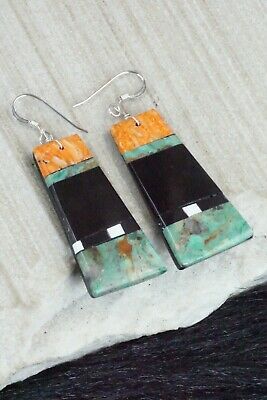 Multi Stone & Sterling Silver Earrings - Torevia Crespin