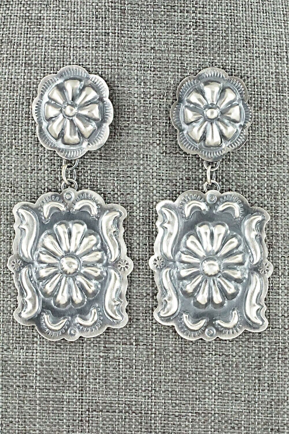 Sterling Silver Earrings - Tim Yazzie