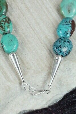 Turquoise & Sterling Silver Necklace - Navajo
