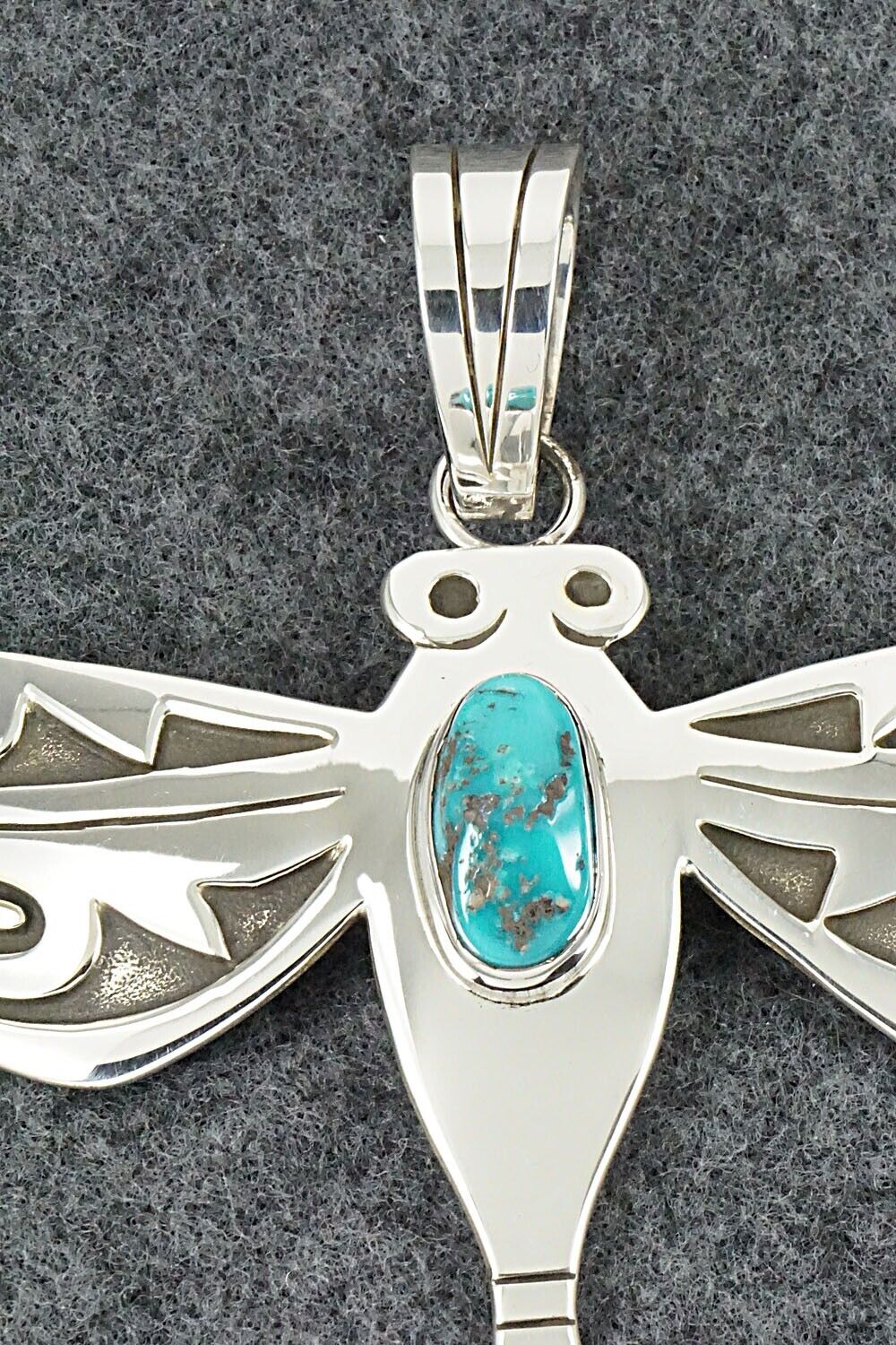 Turquoise & Sterling Silver Pendant - Sonny Gene