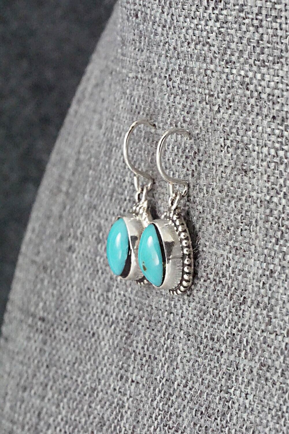 Turquoise & Sterling Silver Earrings - Rosemary Saunders