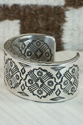 Navajo Sterling Silver Bracelet - Leander Tahe
