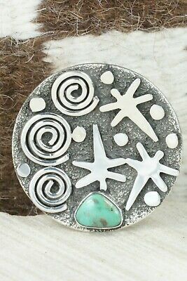 Turquoise & Sterling Silver Ring - Alex Sanchez - Size 8
