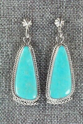 Turquoise & Sterling Silver Earrings - Verley Betone