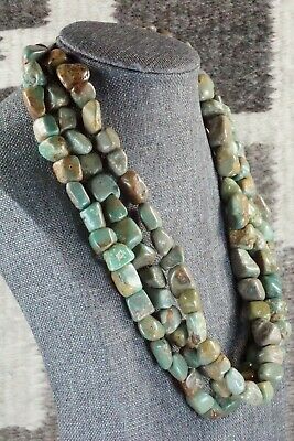 Turquoise & Sterling Silver Necklace - Navajo - High Lonesome Trading