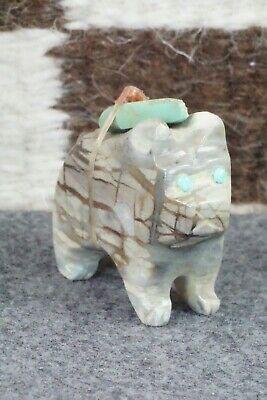 Bull Dog Zuni Fetish Carving - Taylor Gia - High Lonesome Trading