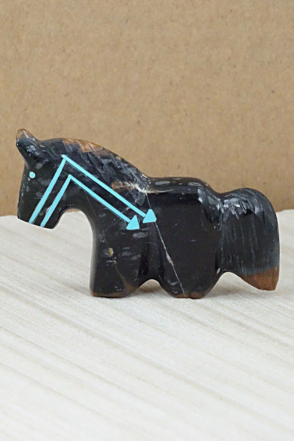 Horse Zuni Fetish Carving - Rodney Laiwakete