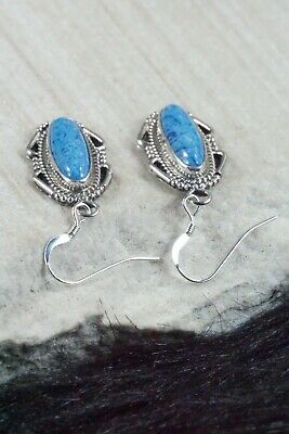 Navajo Turquoise & Sterling Silver Earrings - Jan Mariano