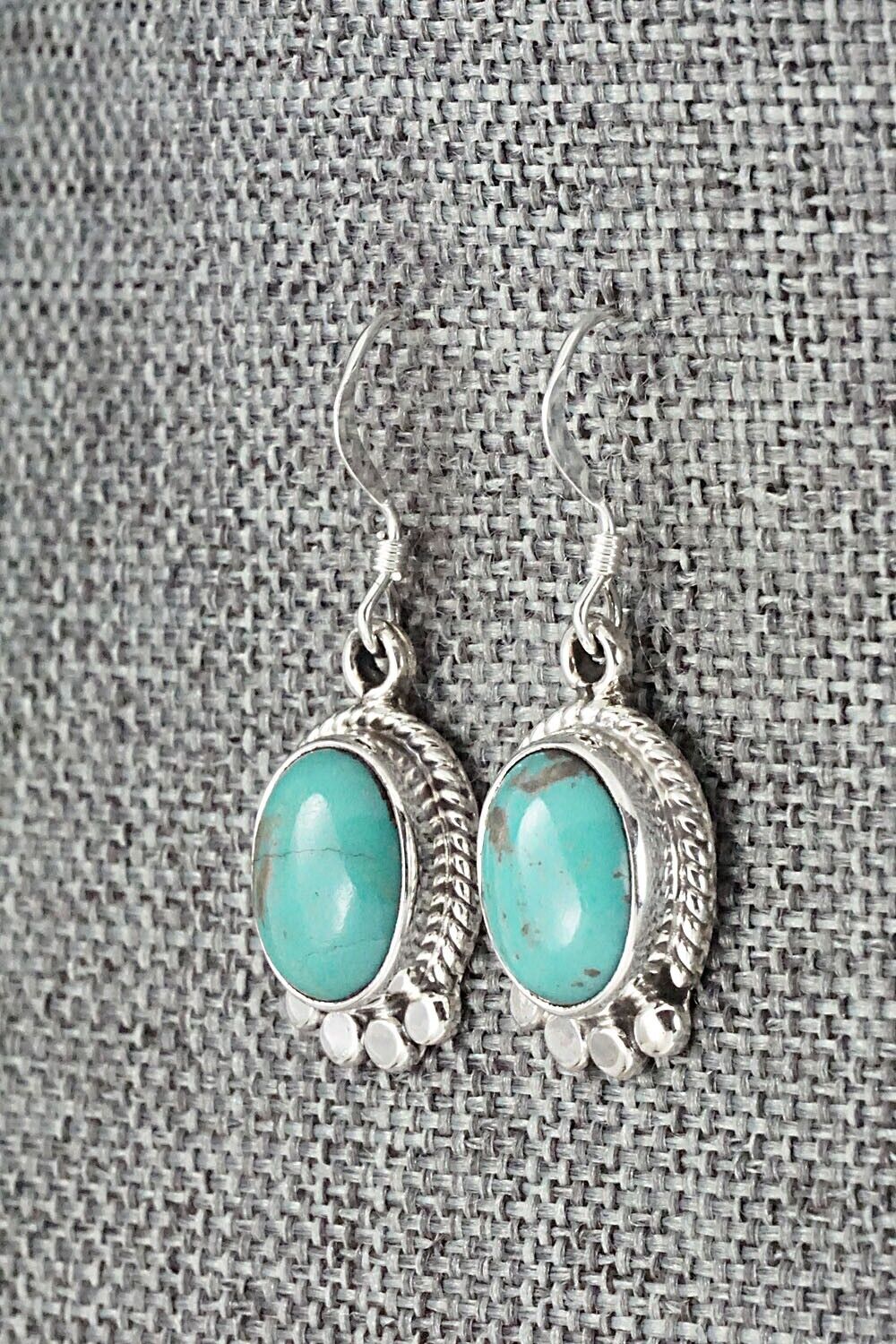 Turquoise and Sterling Silver Earrings - Sharon McCarthy