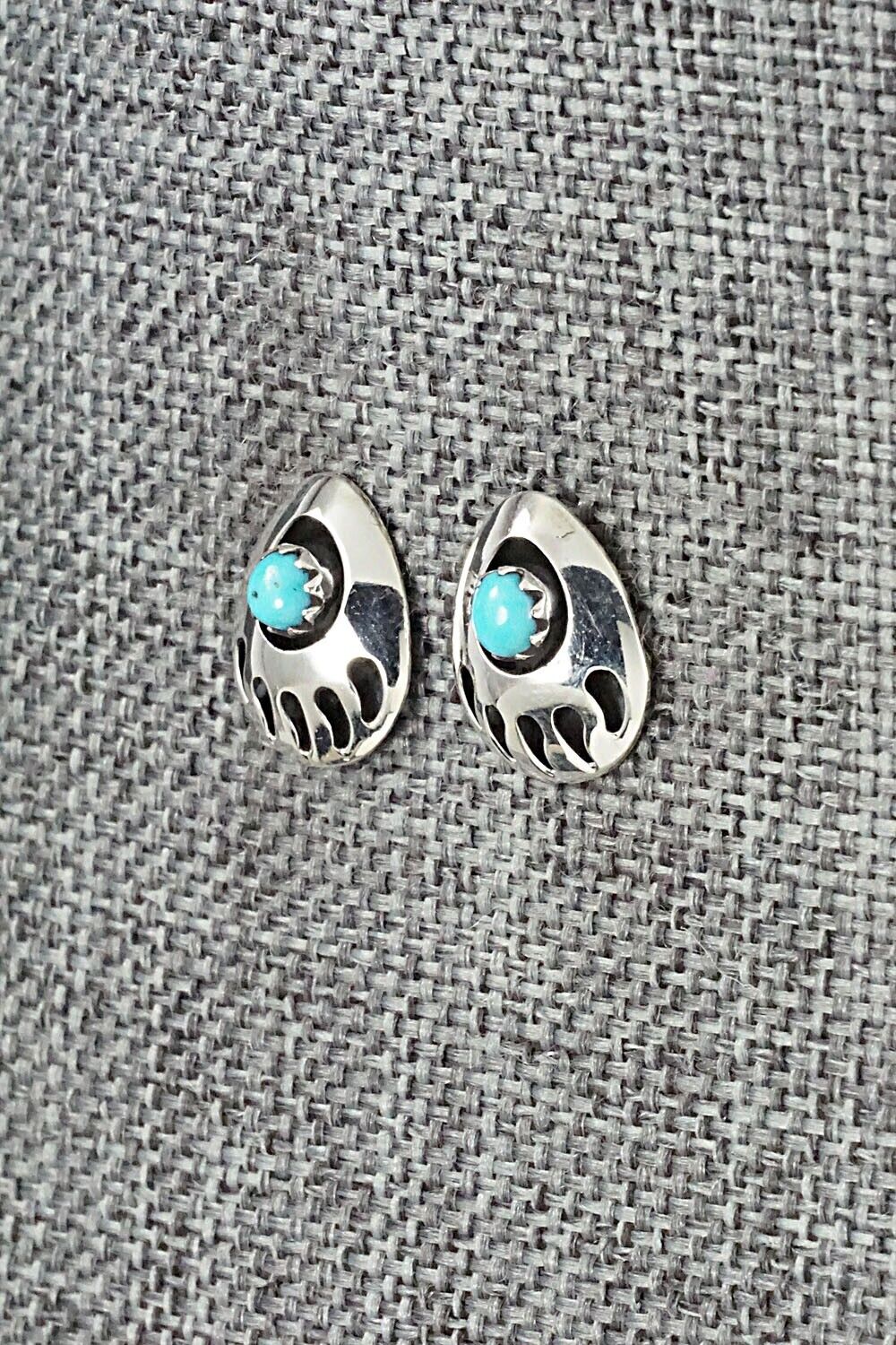 Turquoise & Sterling Silver Earrings - Gaynell Parker