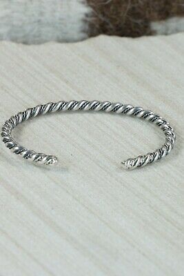 Navajo Sterling Silver Bracelet - Elaine Tahe
