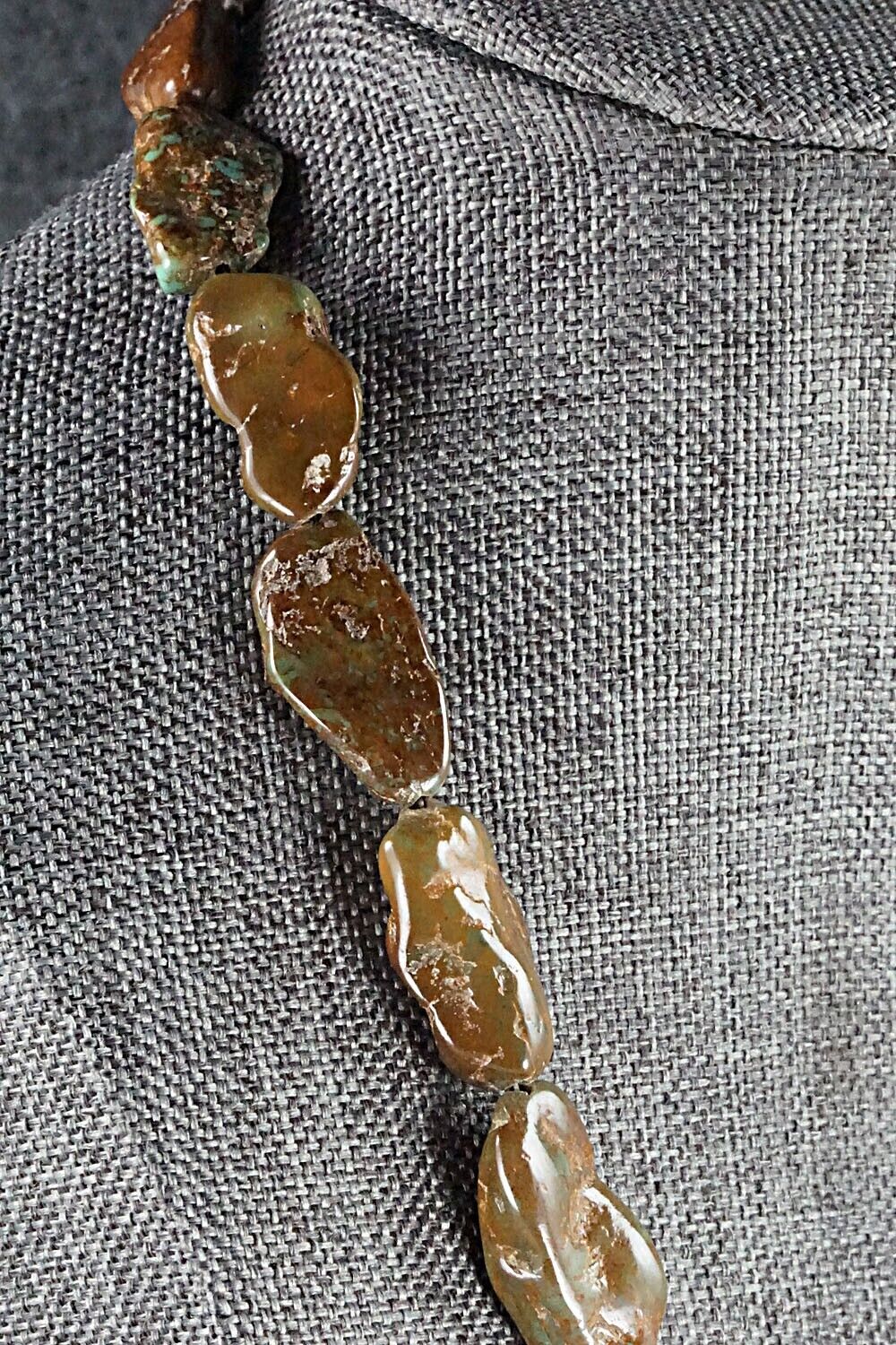 Turquoise and Sterling Silver Necklace - Louise Joe