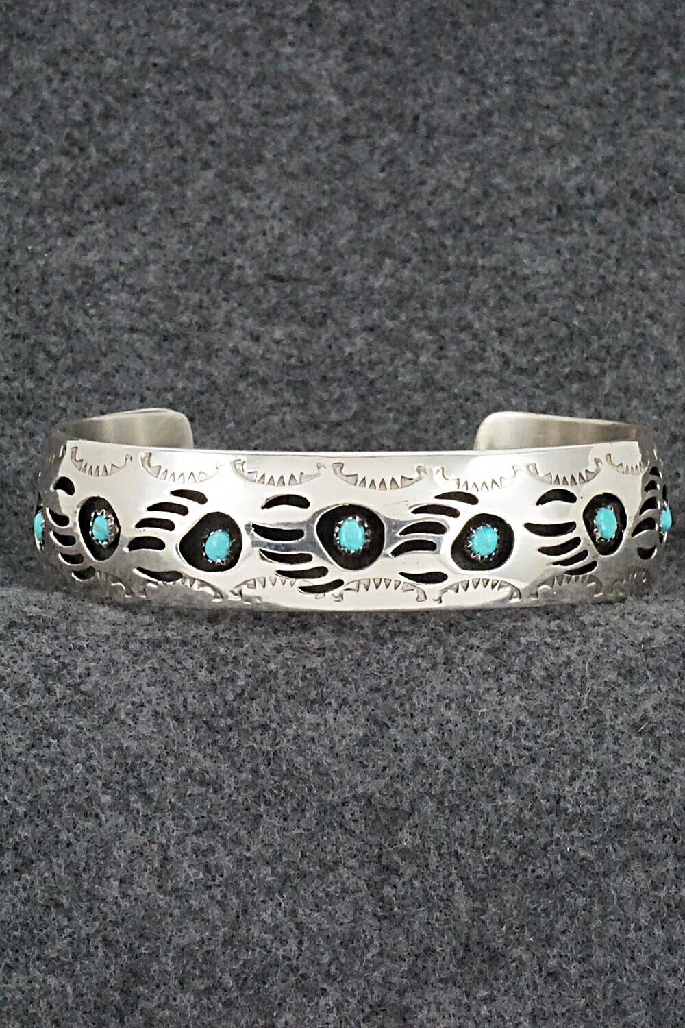 Turquoise & Sterling Silver Bracelet - Pearlene Spencer