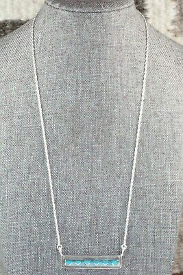 Turquoise & Sterling Silver Necklace - Laurie Kallestewa